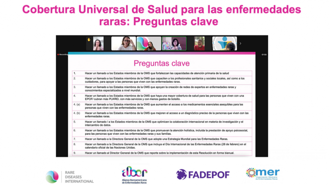 Taller 'Cobertura Universal de Salud para las EPOF: Preguntas clave' - (en español)