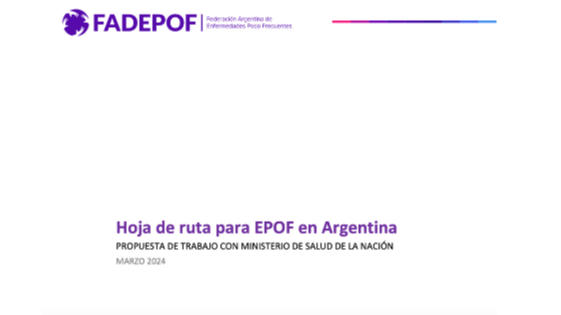 Hemos presentado la propuesta de trabajo 'Hoja de ruta para EPOF en Argentina' a las autoridades del Ministerio de Salud de la Nación